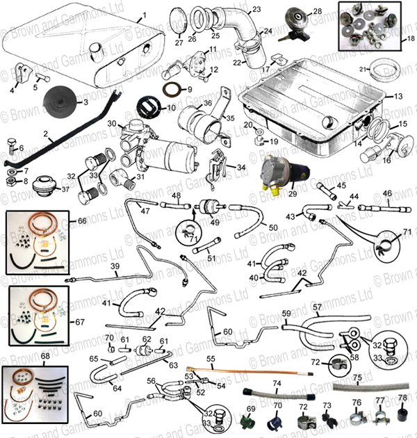 Image for Fuel tanks. Fuel pumps/ pipes and fixings