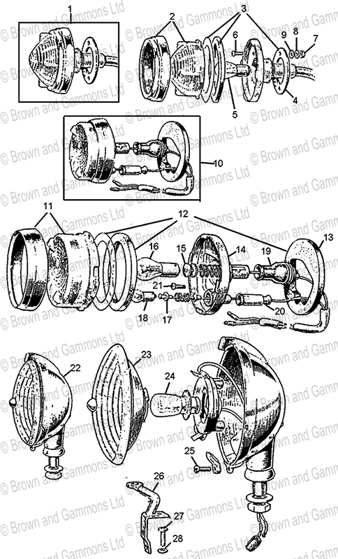 Image for Front Sidelamps. Fog & Spot Lamps