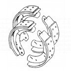 Image for MGB Comp spec rear brake shoe set