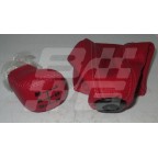 Image for LEATHER G/KNOB &GAITER KIT- RED