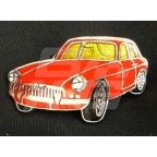 Image for PIN BADGE MGBGT C/B RED