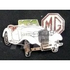 Image for PIN BADGE MG TD WHITE