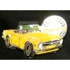 Image for PIN BADGE TR6 YELLOW