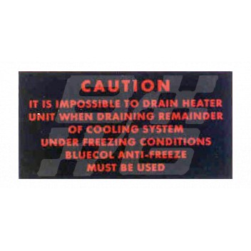 Image for HEATER CAUTION LABEL