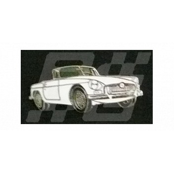 Image for PIN BADGE MGB C/B WHITE