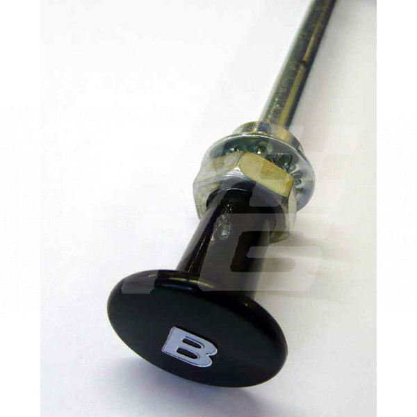 Image for BONNET RELEASE CABLE MIDGET ROUND KNOB