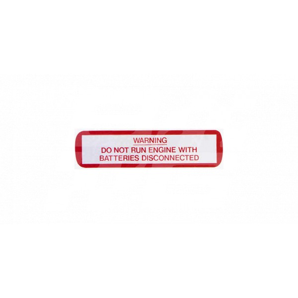 Image for BATTERY WARNING STICKER