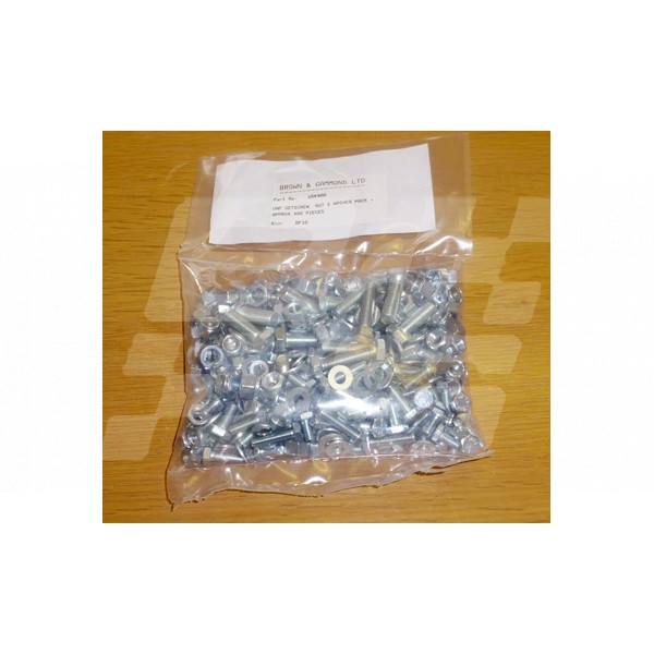 Image for UNF SETSCREW NUT & WASHER PACK - APPROX 400 PIECES